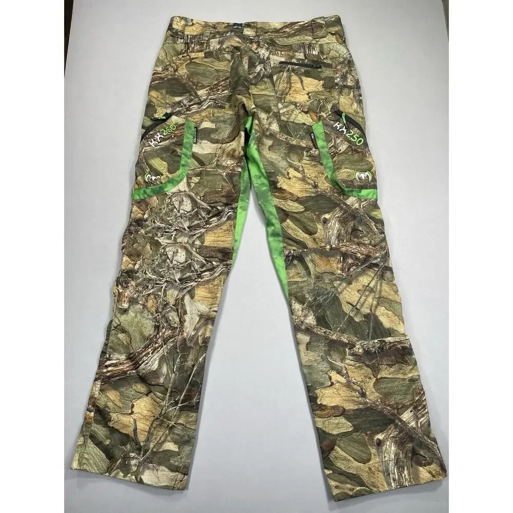 Monster Camo Pants Men’s 36x34+2 (37x34) Blood Flex Tex Tree Pattern Green